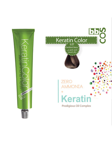 Keratin Hair Color 100 ml 6.07